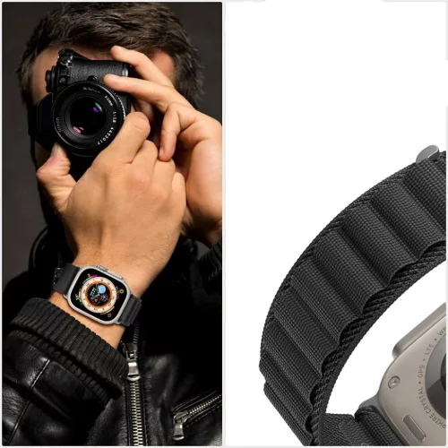 Apple Watch (42/44/45/49mm) Tech-Protect Nylon Pro szíj mousy-9490713928349 6 kép