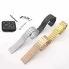 Apple Watch 4/5/6/7/8/SE (38/40/41mm) fém óraszíj ezüst Alphajack- 3 kép