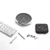 Apple Watch 4/5/6/7/8/SE (38/40/41mm) fém óraszíj ezüst Alphajack- 5 kép