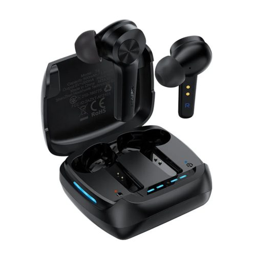 Acefast T4 gamer vezeték nélküli fülhallgató TWS Bluetooth 5.0 vízálló IPX5 fekete