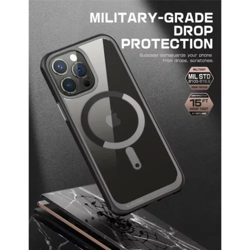  iPhone 14 Pro Max Fekete Supcase UB Mag MagSafe kompatibilis tok-843439120037 8 kép