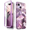  iPhone 14 Plus Lila Supcase Cosmo Márvány mintás tok-843439119413 5 kép