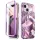  iPhone 14 Plus Lila Supcase Cosmo Márvány mintás tok-843439119413 5 kép