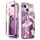 iPhone 14 Plus Supcase Cosmo Márvány mintás tok lila-843439119413 5 kép