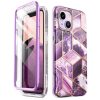 iPhone 14 Plus Supcase Cosmo Márvány mintás tok lila-843439119413 1 kép