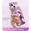  iPhone 14 Plus Lila Supcase Cosmo Márvány mintás tok-843439119413 2 kép