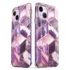 iPhone 14 Plus Supcase Cosmo Márvány mintás tok lila-843439119413 4 kép