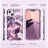  iPhone 14 Plus Lila Supcase Cosmo Márvány mintás tok-843439119413 7 kép