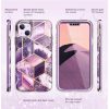 iPhone 14 Plus Supcase Cosmo Márvány mintás tok lila-843439119413 7 kép