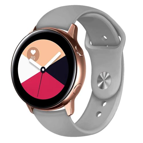 Samsung Galaxy Watch 20mm szilikon óraszíj szürke Alphajack- 1 kép