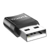HOCO UA17 USB-A/USB-C OTG Adapter fekete-6931474762009 1 kép