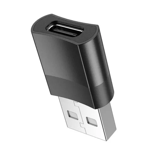 HOCO UA17 USB-A/USB-C OTG Adapter fekete-6931474762009 3 kép