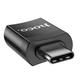HOCO UA17 USB-C/USB-A OTG Adapter fekete-6931474762016 1 kép