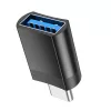 HOCO UA17 USB-C/USB-A OTG Adapter fekete-6931474762016 4 kép