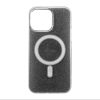 iPhone 14 Pro MagSafe-kompatibilis glitter tok sötétszürke Alphajac- 1 kép