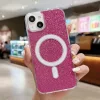 iPhone 14 Pro Max MagSafe-kompatibilis glitter tok rózsavörös Alpha- 2 kép