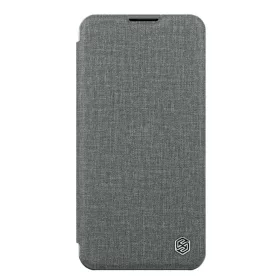 iPhone 14 Plus Nillkin Qin Pro bőr szövet flip tok szürke-6902048249189 4 kép
