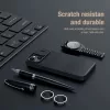 iPhone 14 Plus Nillkin Qin Pro bőr szövet flip tok szürke-6902048249189 10 kép