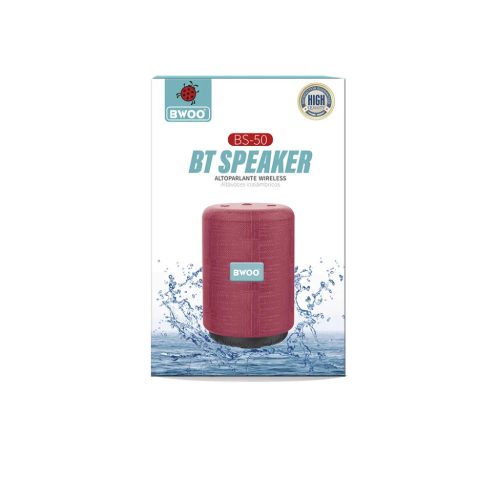 BWOO bluetooth hangszóró BS-50 piros-6933654808897 2 kép