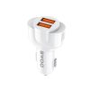 BWOO autós töltő CC52 2x USB 2.1A fehér-6933654802048 1 kép