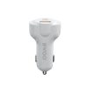 BWOO autós töltő CC58 PD 18W 1x USB-C 1x USB 2.4A fehér-6933654802871 1 kép