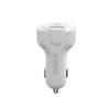 BWOO autós töltő CC58 PD 18W 1x USB-C 1x USB 2.4A fehér-6933654802871 1 kép