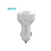 BWOO autós töltő CC58 PD 18W 1x USB-C 1x USB 2.4A fehér-6933654802871 3 kép