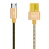 Remax Silver Serpent RC-080a USB/micro USB kábel fém szigeteléssel -6954851276234 1 kép