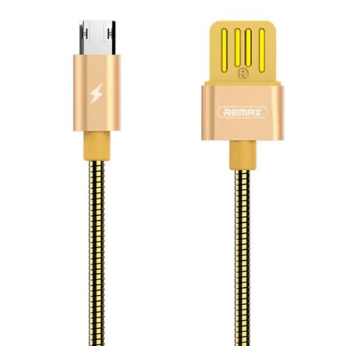 Remax Silver Serpent RC-080a USB/micro USB kábel fém szigeteléssel -6954851276234 1 kép