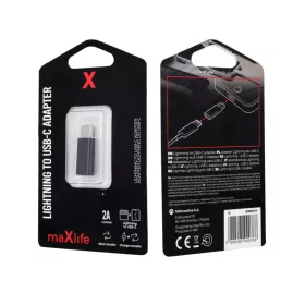 Maxlife Lightning-USB-C adapter-5900495940766 2 kép