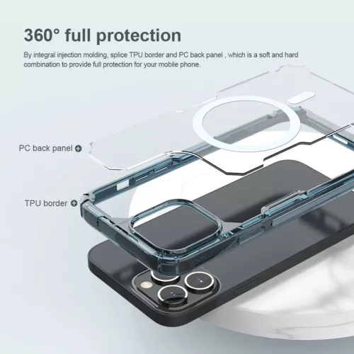 iPhone 14 Pro Nillkin Nature TPU Pro Magnetic Tok sötétlila-6902048257139 3 kép