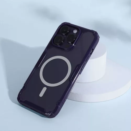 iPhone 14 Pro Nillkin Nature TPU Pro Magnetic Tok sötétlila-6902048257139 10 kép
