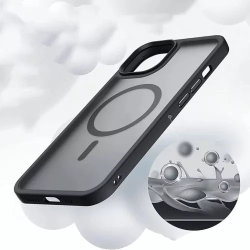 iPhone 14 Pro Tech-Protect Magmat Magsafe Tok sötét lila/átlátszó-9490713929988 6 kép