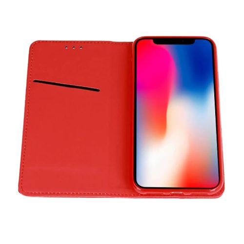 Xiaomi 12/12X Telone mágneses fliptok piros