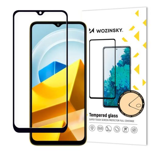 Xiaomi Poco M5 Full Glue kijelzővédő üvegfólia 9H tok barát feke-9145576266649 1 kép