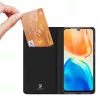 Vivo X80 Lite / V25 Dux Ducis Skin Pro Öko Bőr fliptok fekete-6934913032367 7 kép
