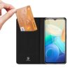 Vivo Y16 / Y02s Dux Ducis Skin Pro Öko Bőr fliptok fekete-6934913032381 6 kép