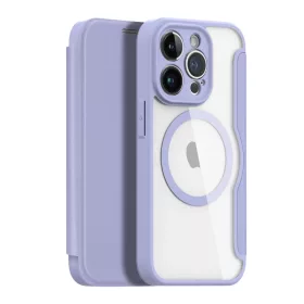 iPhone 14 Pro Max Dux Ducis Skin X Pro Magsafe mágneses fliptok lila-6934913033678 1 kép