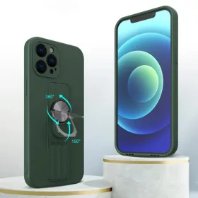 Samsung Galaxy S20 Ring Szilikon tok kihajtható támasszal piros-9145576215326 1 kép
