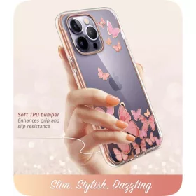  iPhone 14 Pro Max Supcase Cosmo lila pillangós tok-843439120280 1 kép