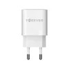 Forever fali töltő adapter GaN PD QC TC-05 1x USB-C + 1x USB 33W feh-5900495978226 1 kép