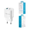 Forever fali töltő adapter GaN PD QC TC-05 1x USB-C + 1x USB 33W feh-5900495978226 4 kép