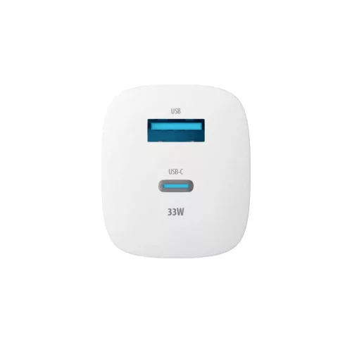 Forever fali töltő adapter GaN PD QC TC-05 1x USB-C + 1x USB 33W feh-5900495978226 6 kép
