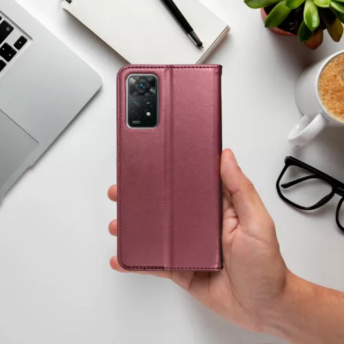 Oppo Reno 8 Pro Smart Magneto fliptok bordó-5903396181030 4 kép