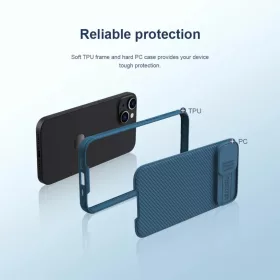 iPhone 14 Plus Nillkin CamShield Pro Magnetic tok kék (MagSafe kompat-6902048248465 1 kép