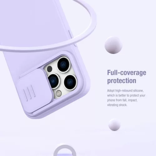 iPhone 14 Pro Nillkin CamShield Silky szilikon tok kék-6902048249264 1 kép