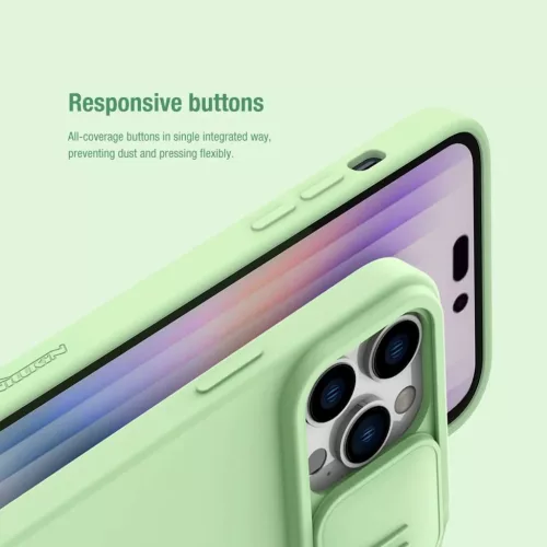 iPhone 14 Pro Nillkin CamShield Silky szilikon tok kék-6902048249264 3 kép