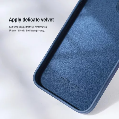 iPhone 14 Pro Nillkin CamShield Silky szilikon tok kék-6902048249264 5 kép