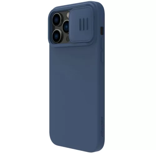 iPhone 14 Pro Nillkin CamShield Silky szilikon tok kék-6902048249264 7 kép
