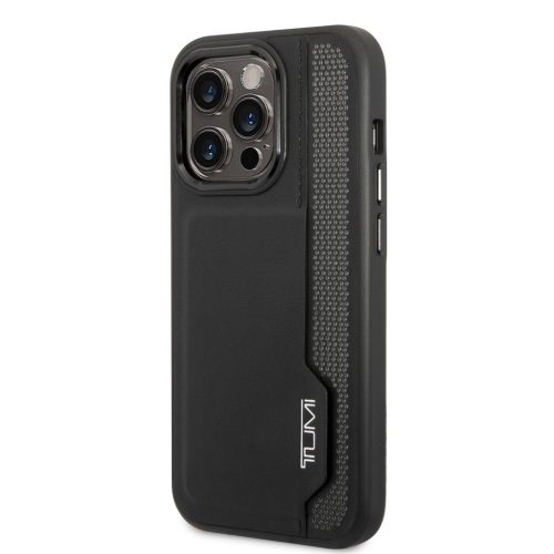 iPhone 14 Pro TUMI bőr tok kártyatartóval fekete-3666339075132 5 kép